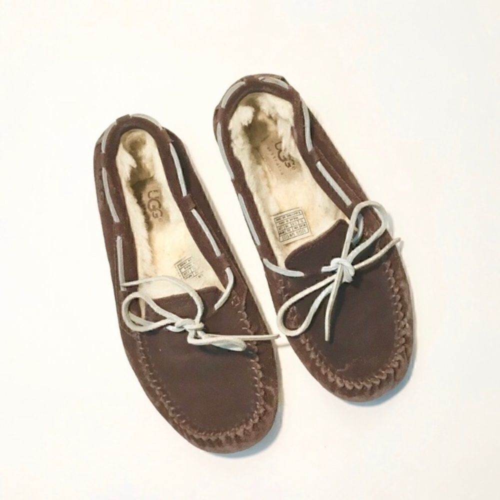 Ugg ** brown leather slippers